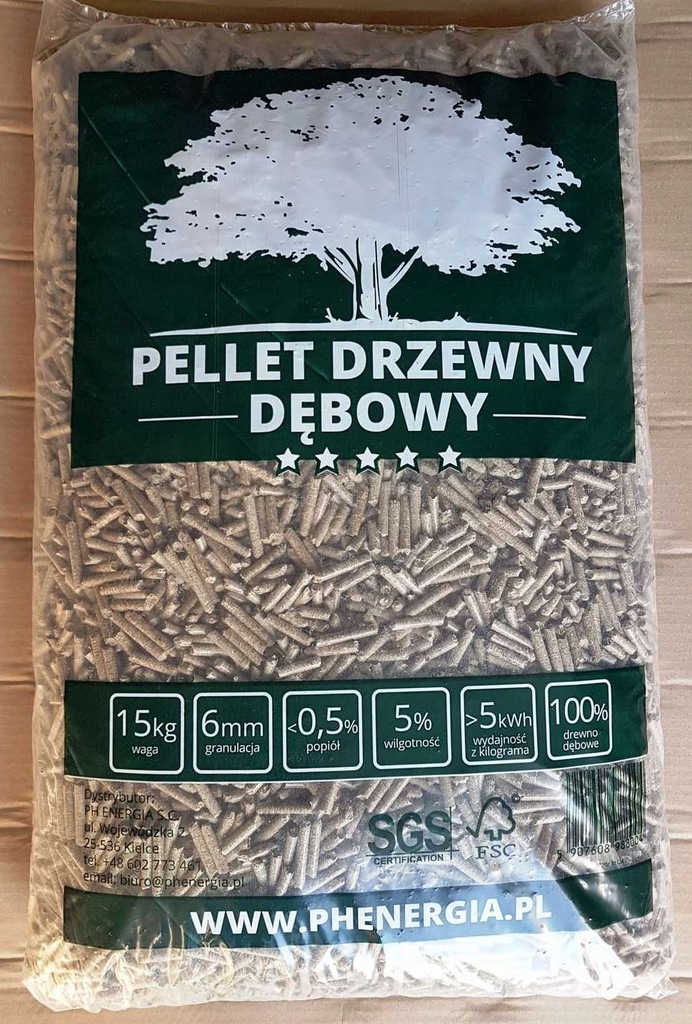 pellet dębowy