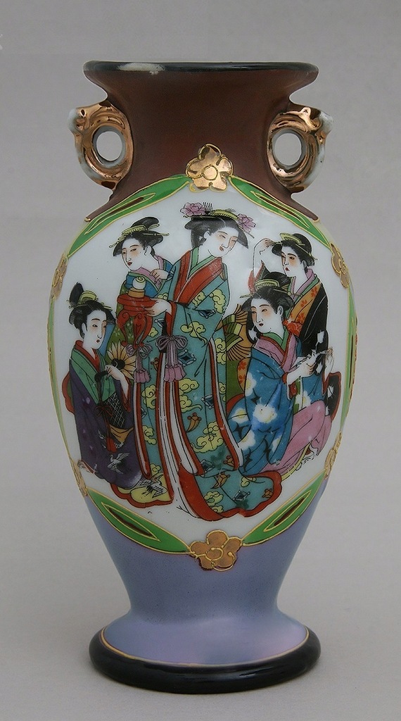 WAZON PORCELANA JAPONIA -SATSUMA