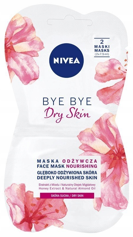 Nivea Maska na twarz odżywcza Bye Bye Dry Skin 2x7