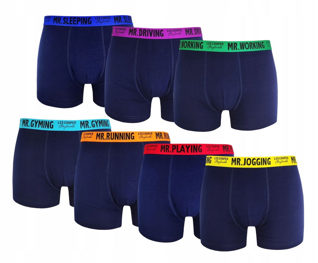 LEE COOPER 37652 Majtki męskie 7pak na prezent L