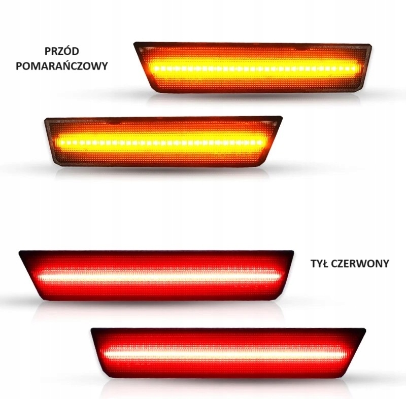 Lampy Obrysowe LED Przód i Tył KOMPLET DODGE CHALLENGER 2008-14