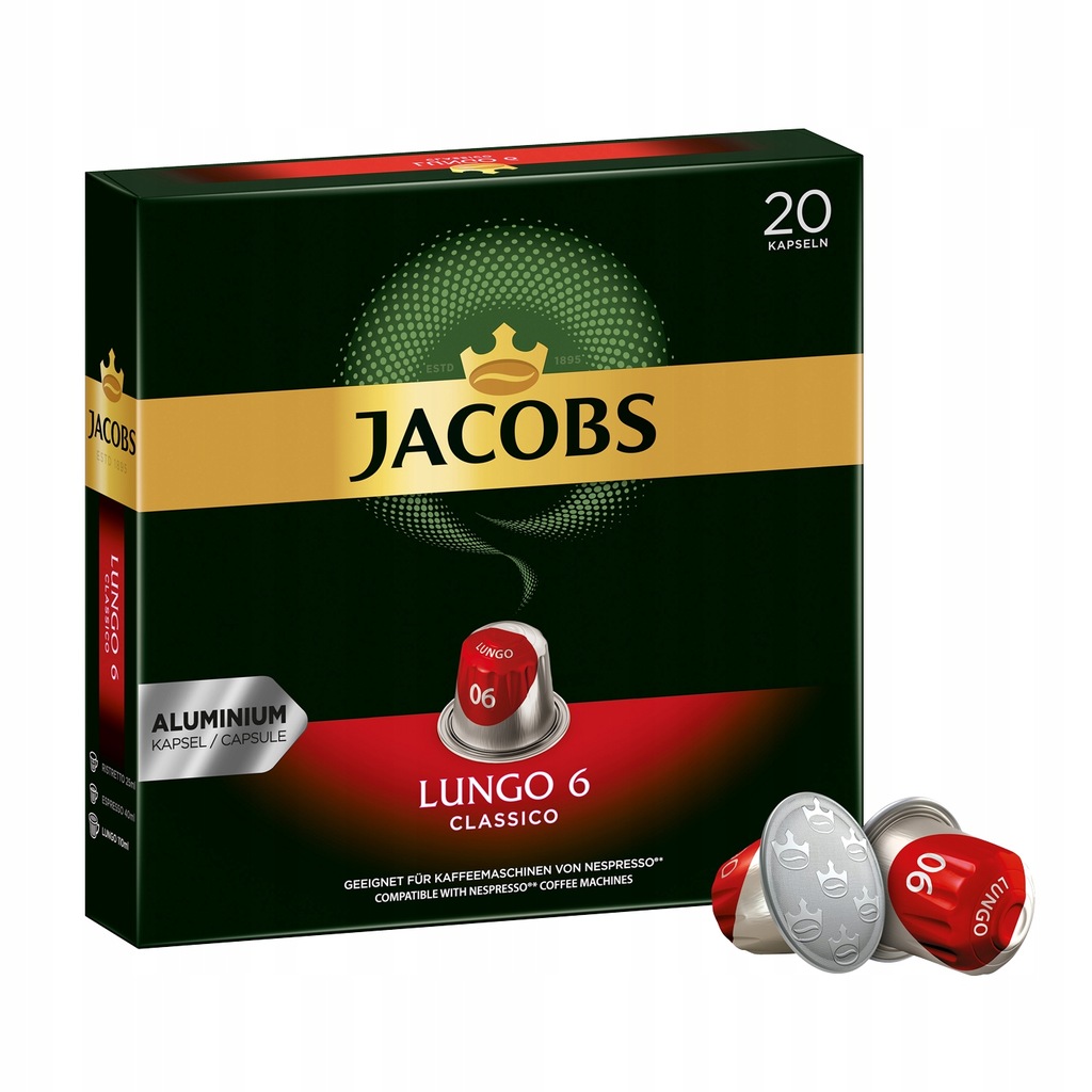 Kapsułki do Nespresso JACOBS LUNGO CLASSICO 20 szt.