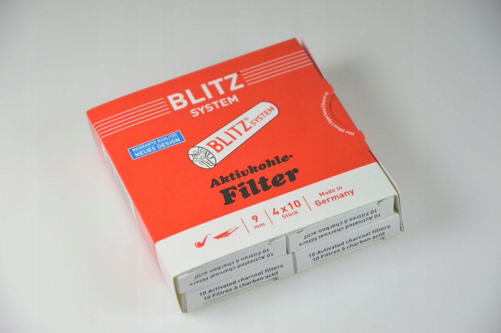 Filtry Blitz System do fajki 9mm (40 sztuk)