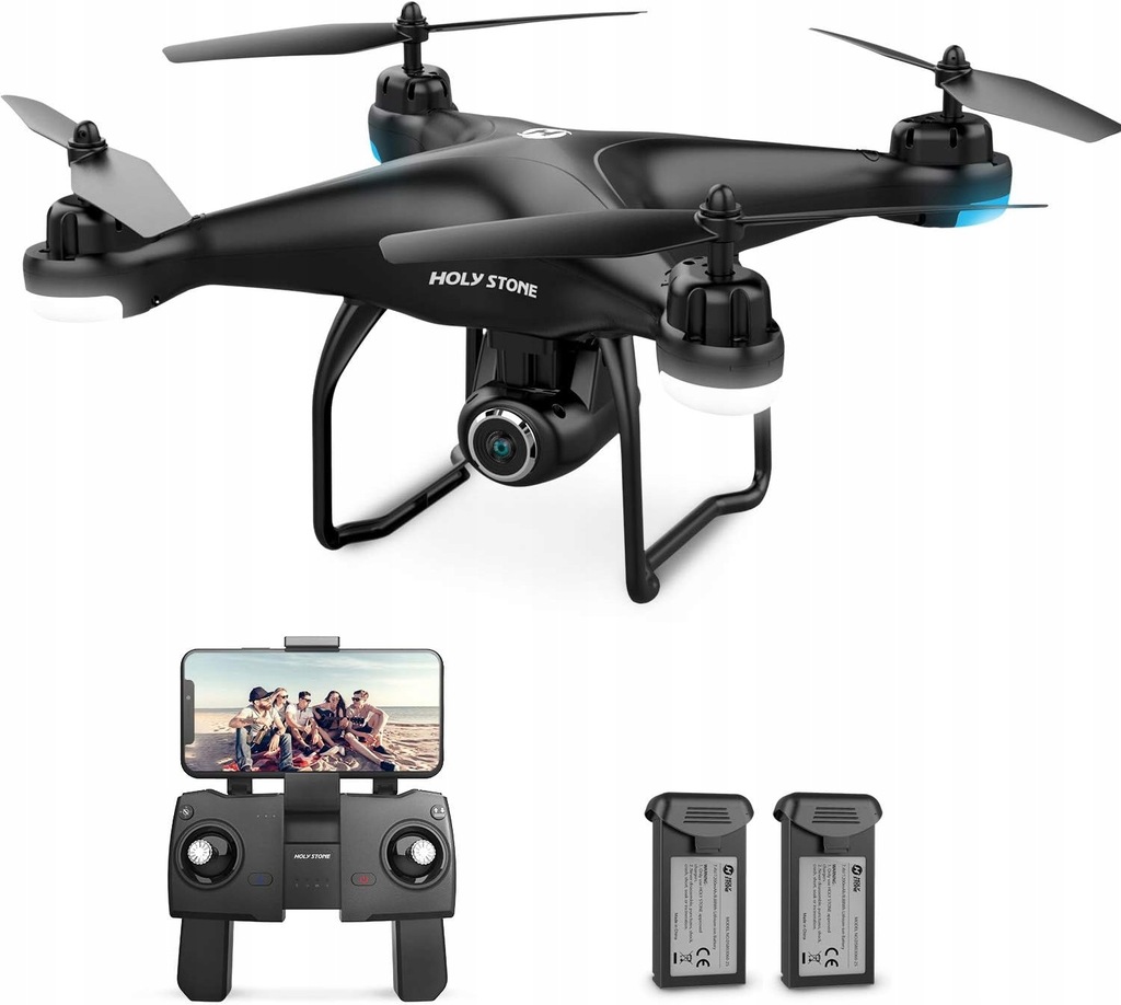Holy Stone Dron GPS HS120D z kamerą 2K HD Live Vide USZKODZONY