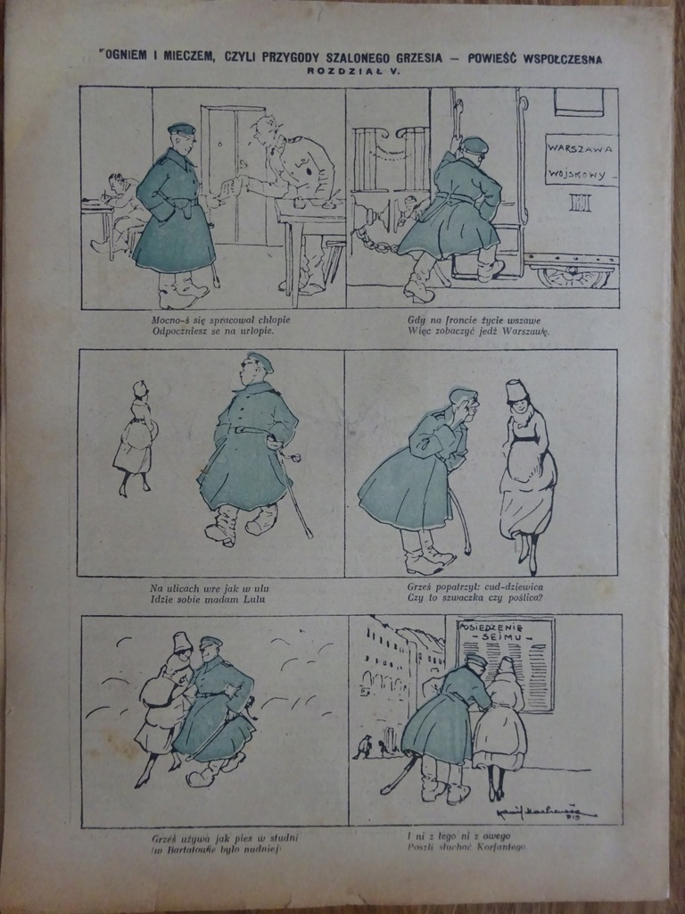 Przygody szalonego Grzesia 1919 odc.5 - Szczutek
