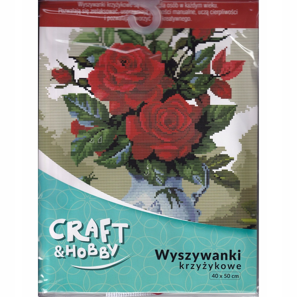 Kanwa haft krzyżykowy Craft & Hobby - róże