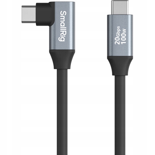 SmallRig 4791 - kabel USB-C-prosty do USB-C-kątowy, 60cm, 20Gbps, 100W
