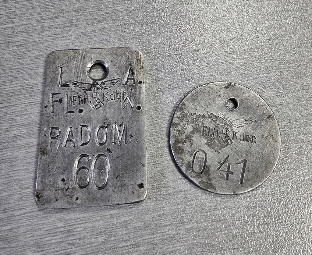 Luftwaffe Radom,żetony z lotniska.