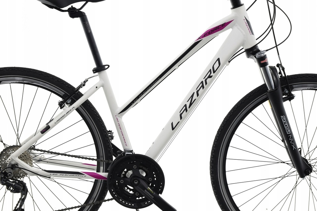 Rower CROSS LAZARO XFORCE V4 DEORE 28 BIAŁA 17 10958725468 oficjalne archiwum Allegro
