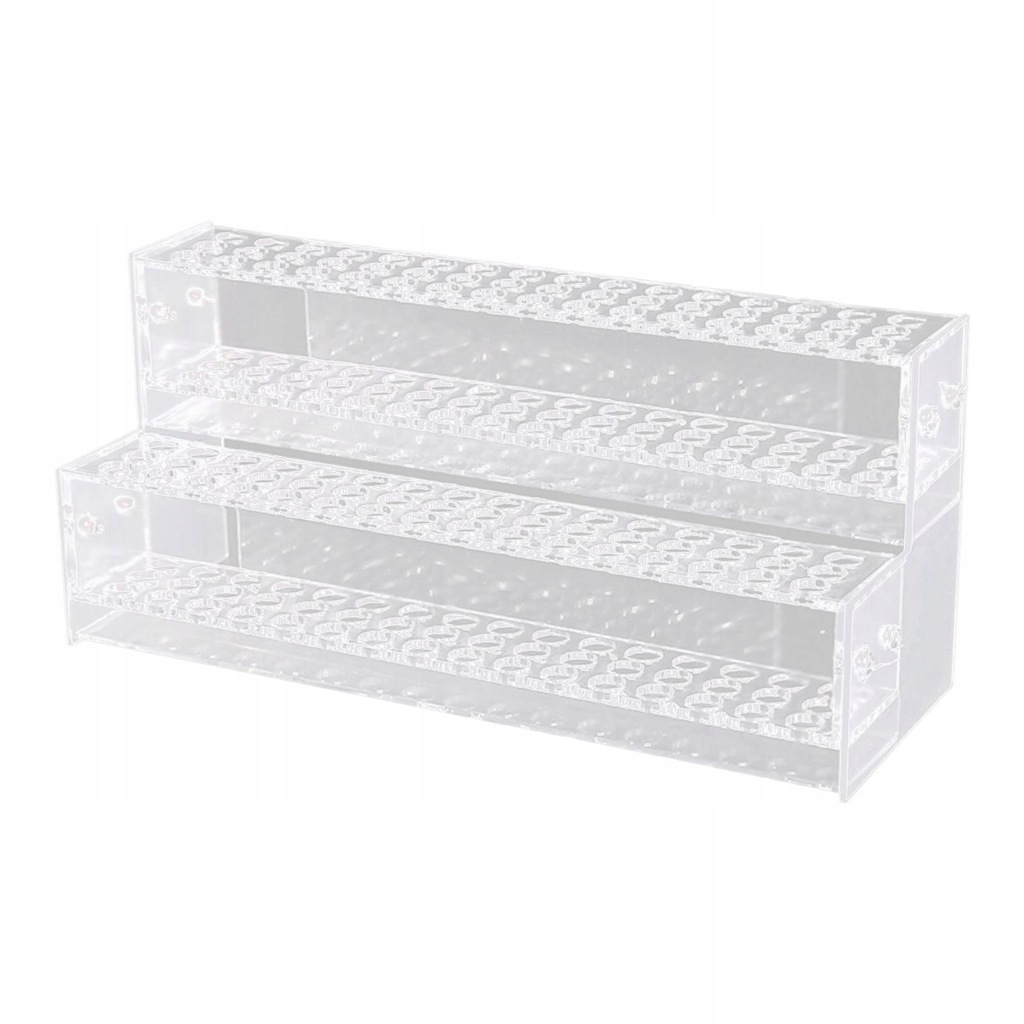 Przezroczysty stojak na długopisy Dekoracja z wieloma otworami na 2 warstwy