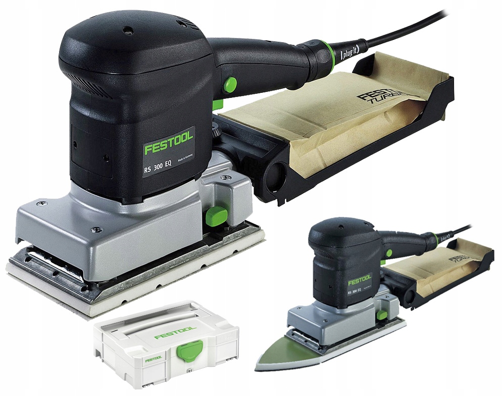 FESTOOL RS 300 EQ SET szlifierka oscylacyjna 280W 93x175mm