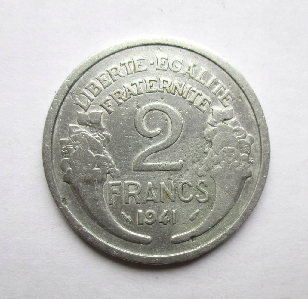 2 Franki 1941 r. Francja