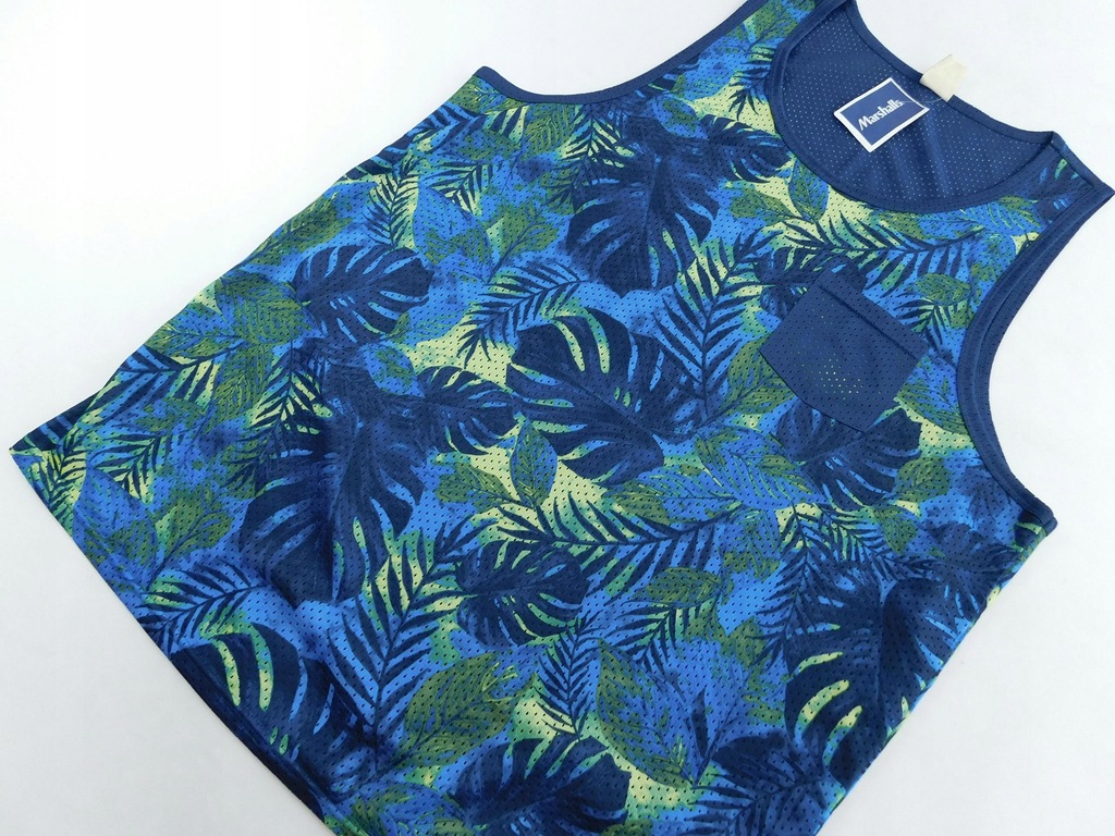 2502mk52 HOLLISTER bluzka z hawajskim motywem XL