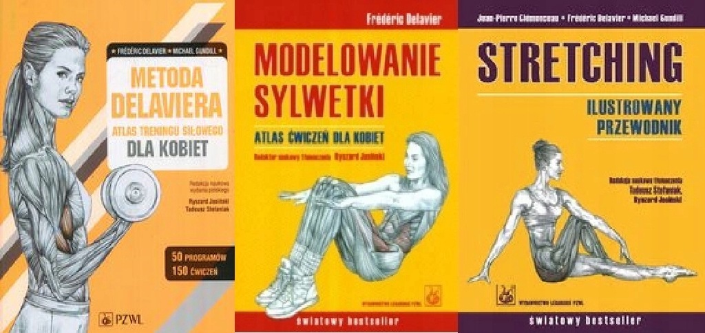 Atlas+ Modelowanie dla kobiet+ Stretching Delavier