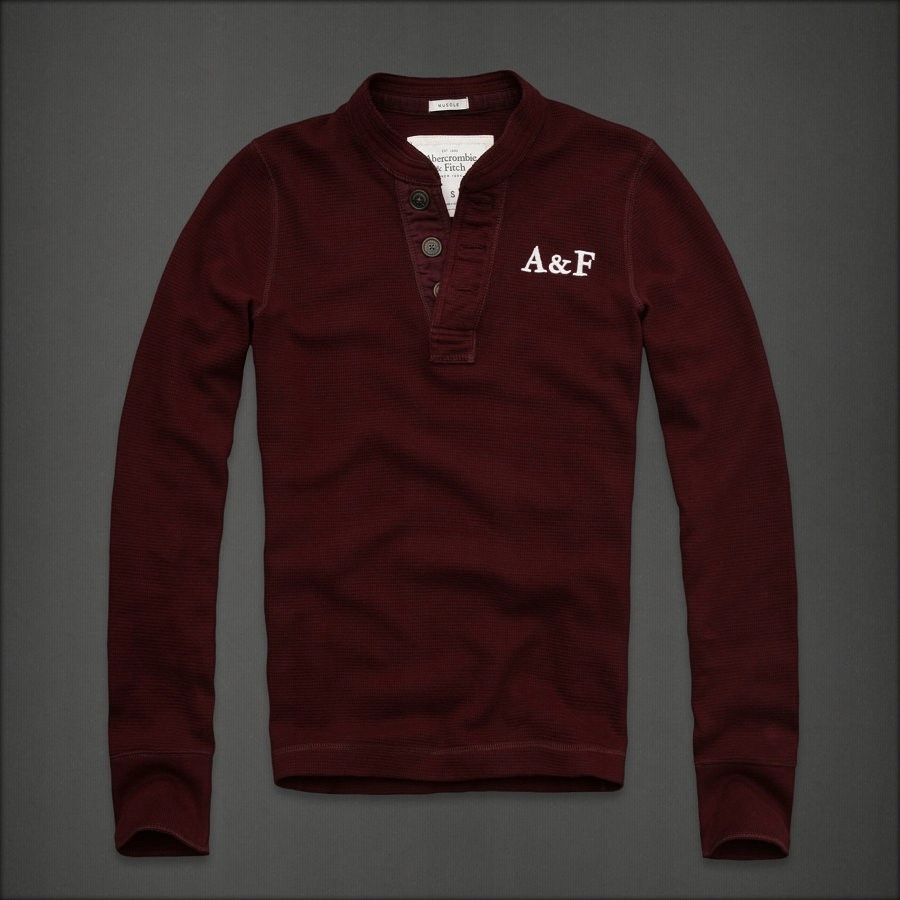 ABERCROMBIE&FITCH_MUSCLE - HENLEYS_BURGUNDY_L