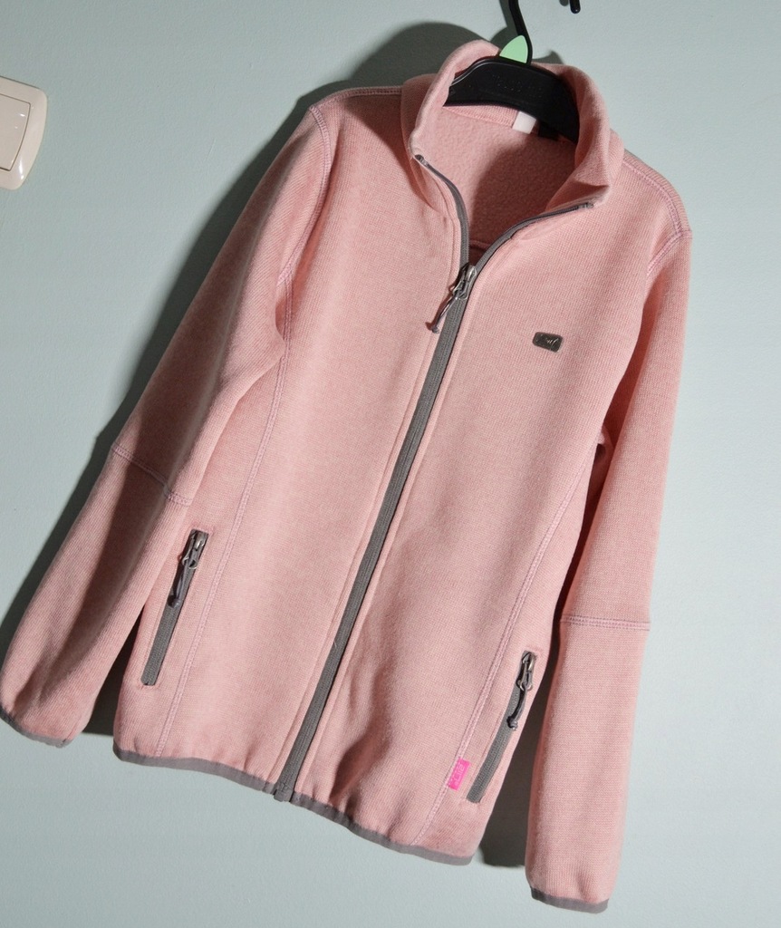 Bluza 140 ciepła kurtka 2117 Sweden termiczna pink