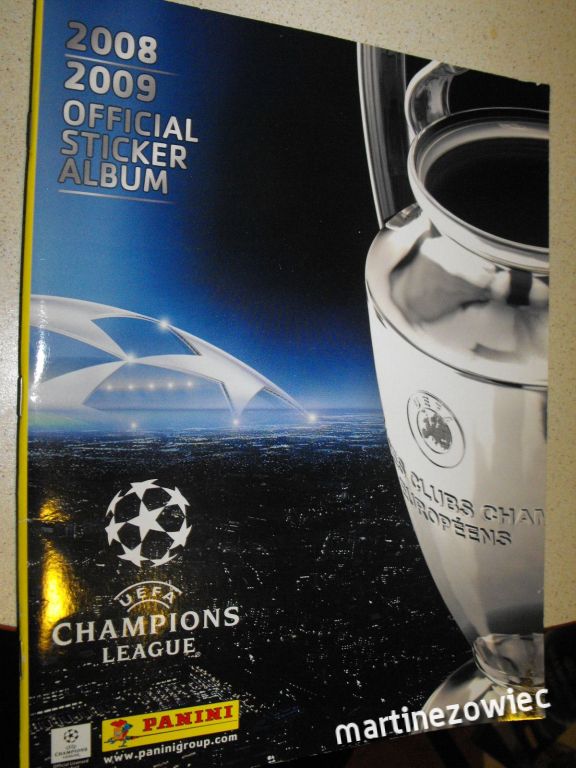 UEFA Champions League 2008-2009 Panini album NOWY