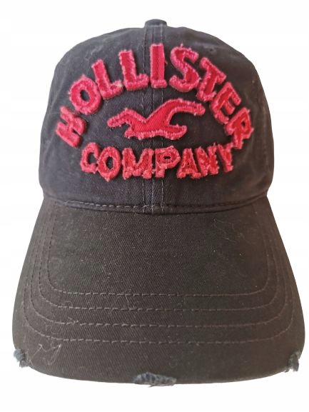 HOLLISTER czapka bejsbolówka czarna regulacja
