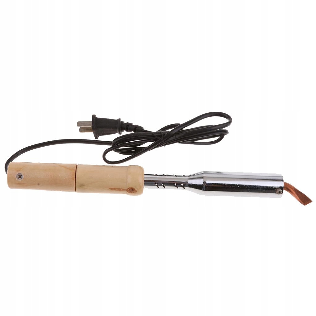 High Electric Iron With Wooden Handle Tip