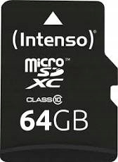 Karta pamięci microSD 64 GB Intenso klasa 10