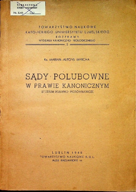 Sądy polubowne w prawie kanonicznym 1948 r.