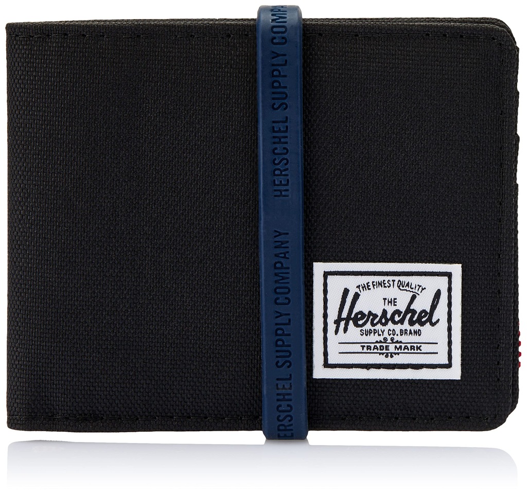 Herschel portfel tkanina czarny HERSCHEL ROY WALLET - Produkt uniseks