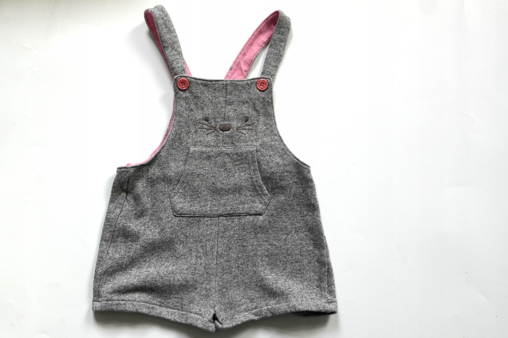 MOTHERCARE letnie dresowe ogrodniczki 98