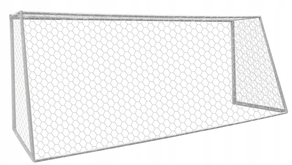 Siatka do bramki piłkarskiej 5,5 m x 2 m biała