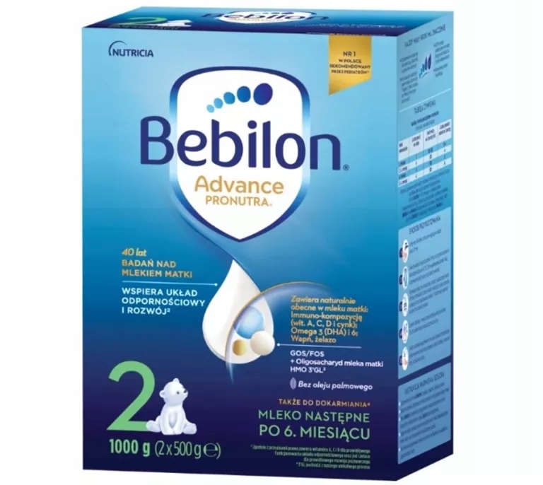 BEBILON 2 PRONUTRA ADVANCE MLEKO NASTĘPNE 1 KG