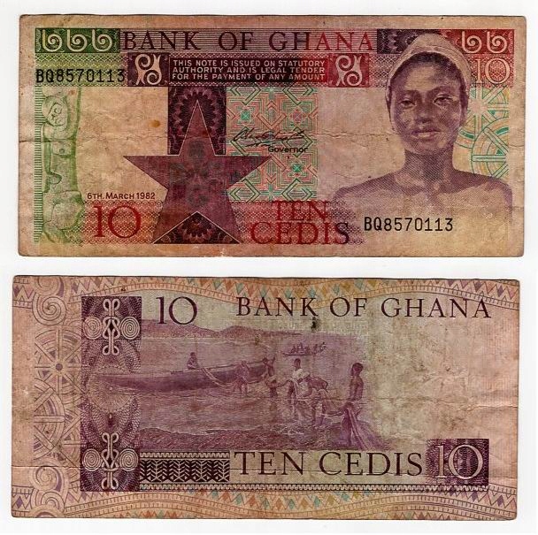 GHANA 1982 10 CEDIS