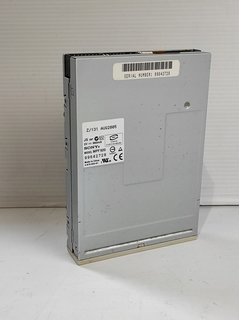 SONY MPF920 FLOPPY DISK DRIVE 1.44MB 300RPM IDE