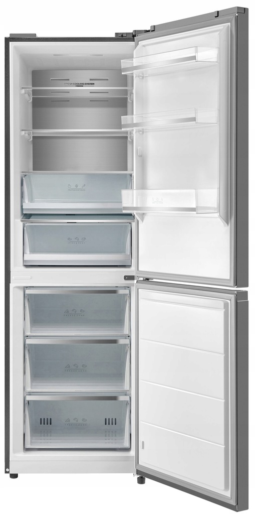 Lodówka MIDEA MDRB470MGE02 Nofrost Srebrna - 14691964503 - oficjalne ...