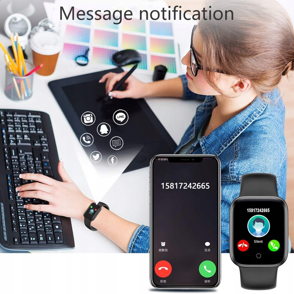 kungix smart watch ip67
