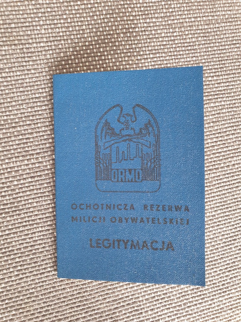 ORMO legitymacja czysta.