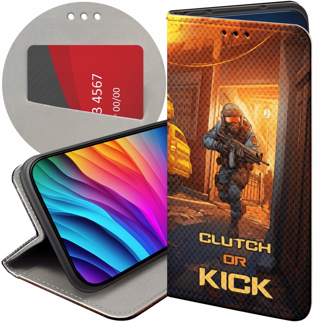 ETUI Z KLAPKĄ DO IPHONE 13 MINI WZORY CS GO COUNTER-STRIKE FUTERAŁ CASE