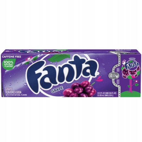 Napój gazowany Fanta Grape 355 ml x 12