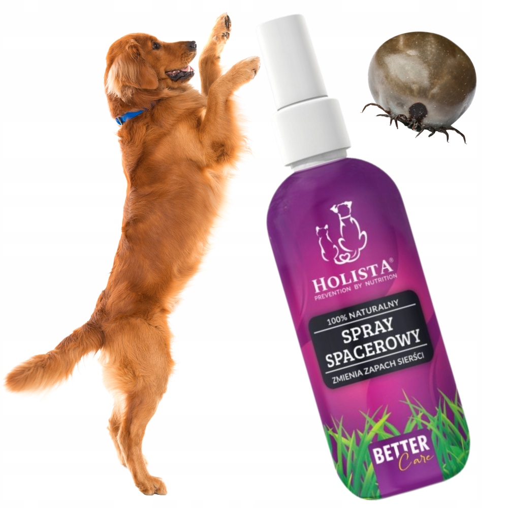 Spray na kleszcze Holista - naturalna ochrona dla psa i kota 100 ml