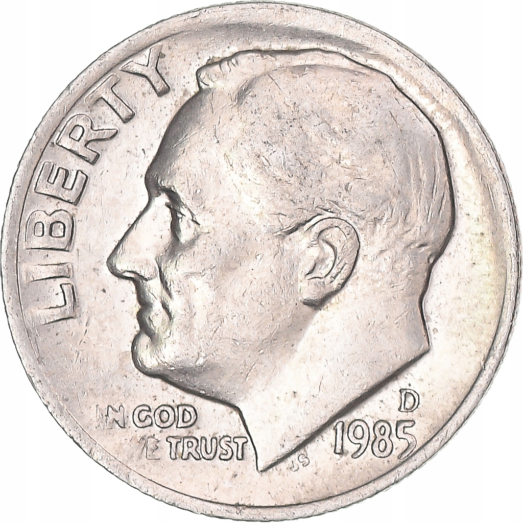Moneta, USA, Dime, 1985