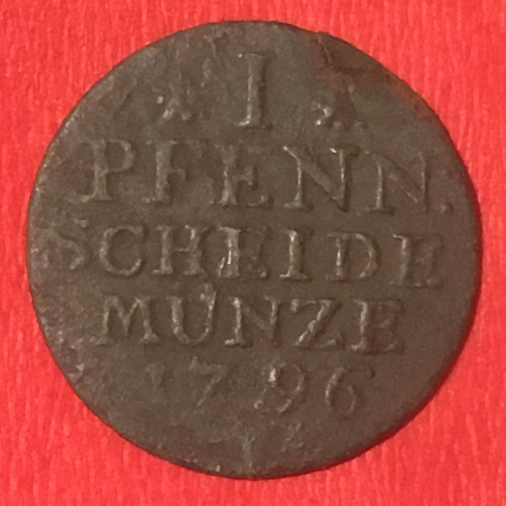 1 Pfennig 1796FW Prusy