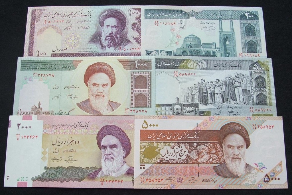 ZESTAW BANKNOTÓW IRAN !!! STAN UNC !!! OKAZJA