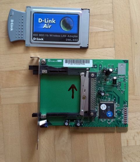 Dlink DWL-120  PCI + dlink 650 PCMCIA PRISM WAWA