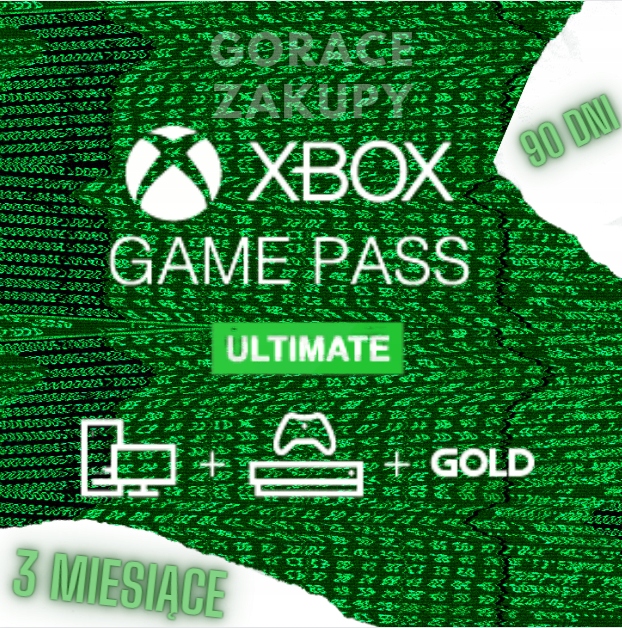 XBOX GAME PASS ULTIMATE 90 DNI + LIVE GOLD + EA 12321829251
