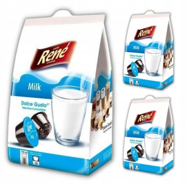 Zabielacz w proszku Rene Milk kapsułki 16 x 3 op.