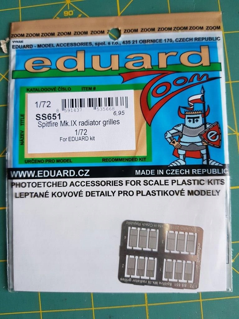 Eduard SS651 Spitfire Mk.IX radiator grilles