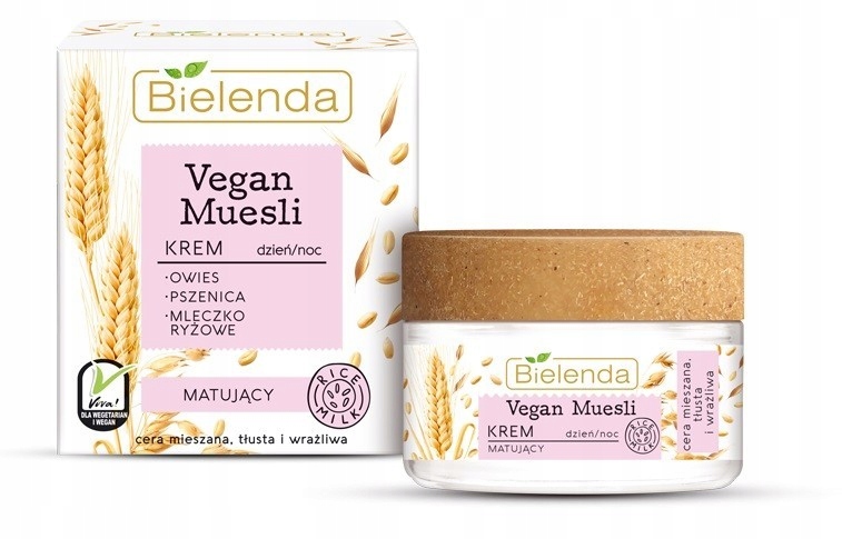 Bielenda Vegan Muesli Krem matujący na dzień i noc