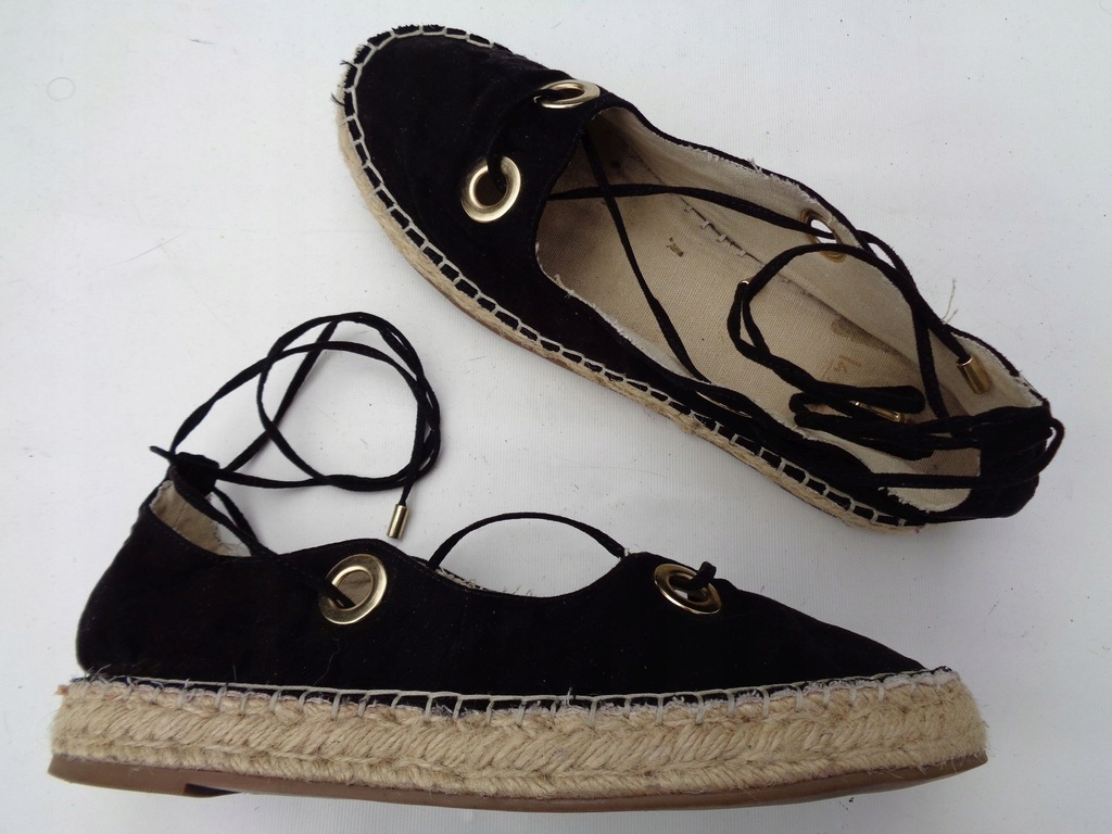 RIVER ISLAND BUTY 40 EKOZAMSZ ESPADRYLE PLATFORMY