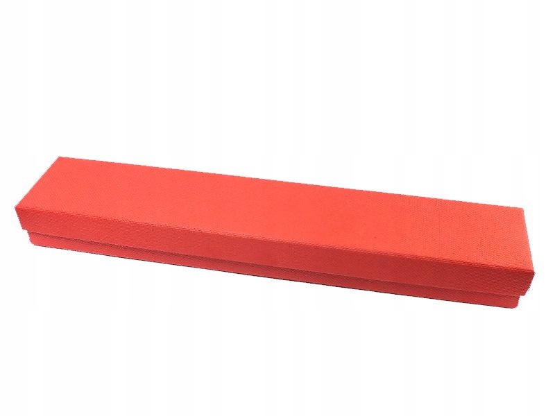 Pudełko z teksturą płótna na bransoletkę czerwon