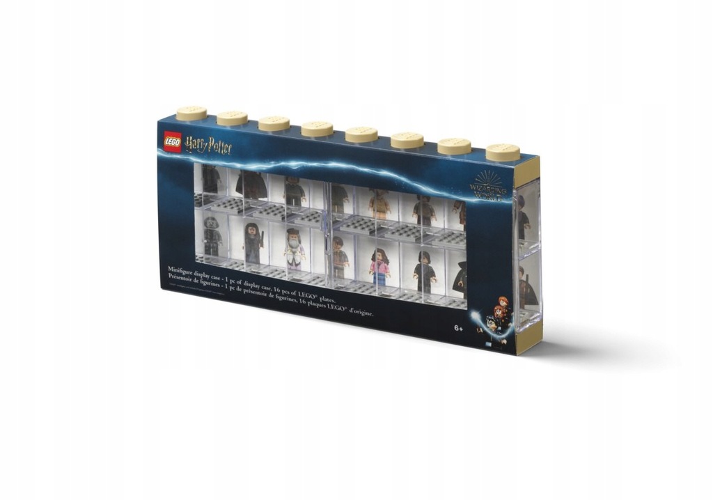 Gablotka na 16 minifigurek LEGO Harry Potter (Słomiana żółć)