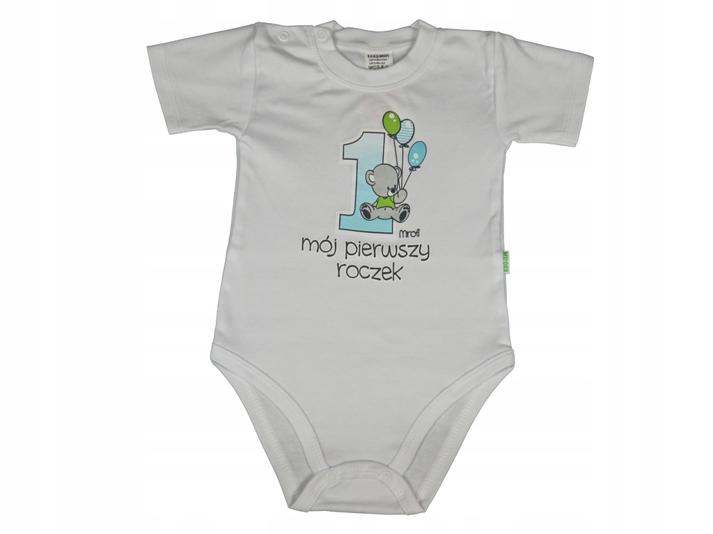 Body krótki rękaw ''pierwszy roczek'' MROFI r.80