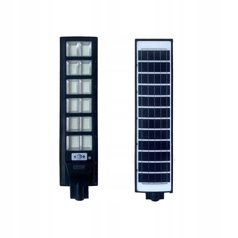 Lampa solarna LED SMD 650W z czujnikiem i pilotem